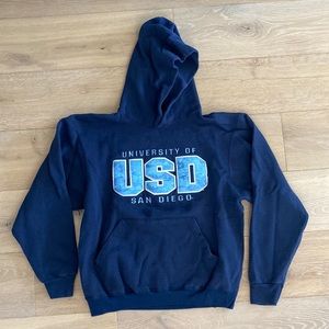 University of San Diego sweatshirt navy from college store.